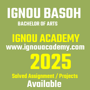 IGNOU BASOH SOLVED ASSIGNMENT 2025